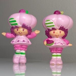 Vintage Strawberry Shortcake 'Raspberry Tart' PVC Figurines  -  1981 & 1982